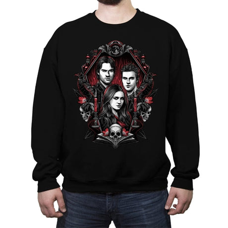 Vampire Blood - Crew Neck Sweatshirt Crew Neck Sweatshirt RIPT Apparel Small / Black