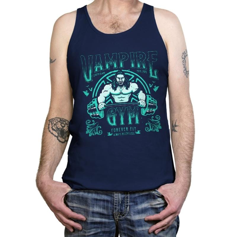 Vampire Gym - Tanktop Tanktop RIPT Apparel X-Small / Navy