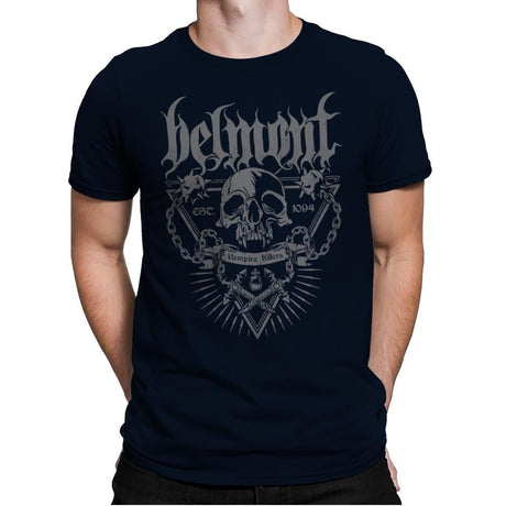 Vampire Hunters - Anytime - Mens Premium T-Shirts RIPT Apparel Small / Midnight Navy