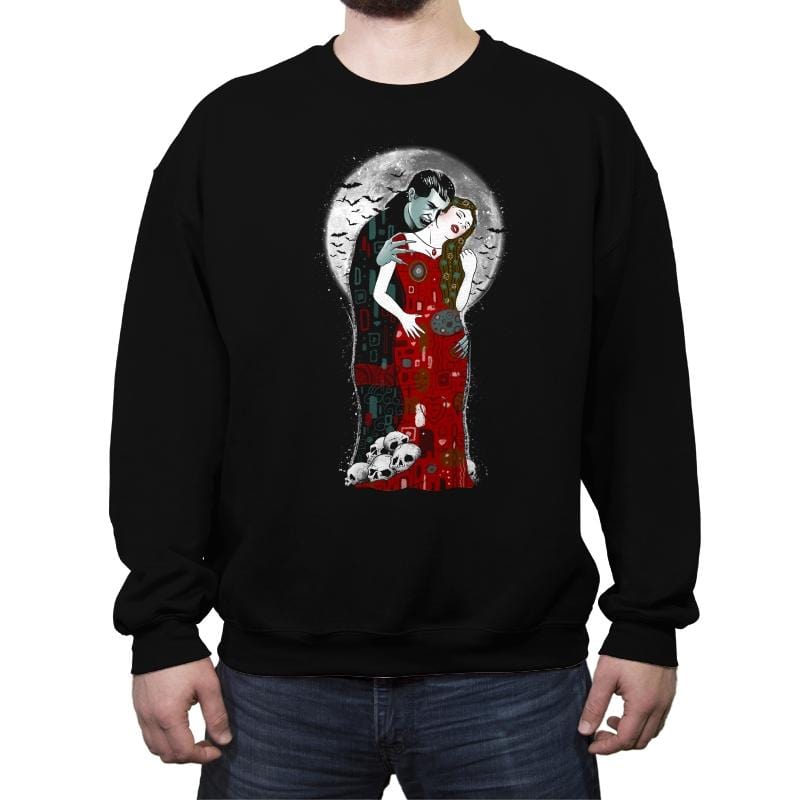 Vampire's Kiss - Crew Neck Sweatshirt Crew Neck Sweatshirt RIPT Apparel Small / Black