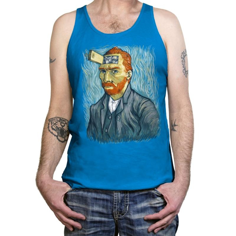 Van Gogh's door - Tanktop Tanktop RIPT Apparel X-Small / Teal