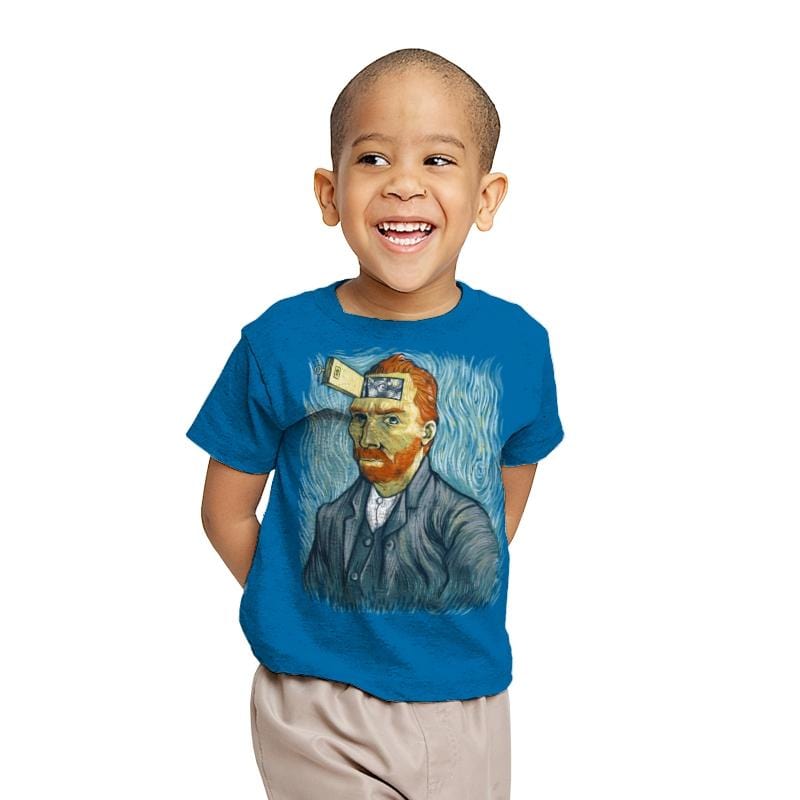 Van Gogh's door - Youth T-Shirts RIPT Apparel X-small / Sapphire
