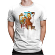 Van Gogh Triple Portrait - Pop Impressionism - Mens Premium T-Shirts RIPT Apparel Small / White