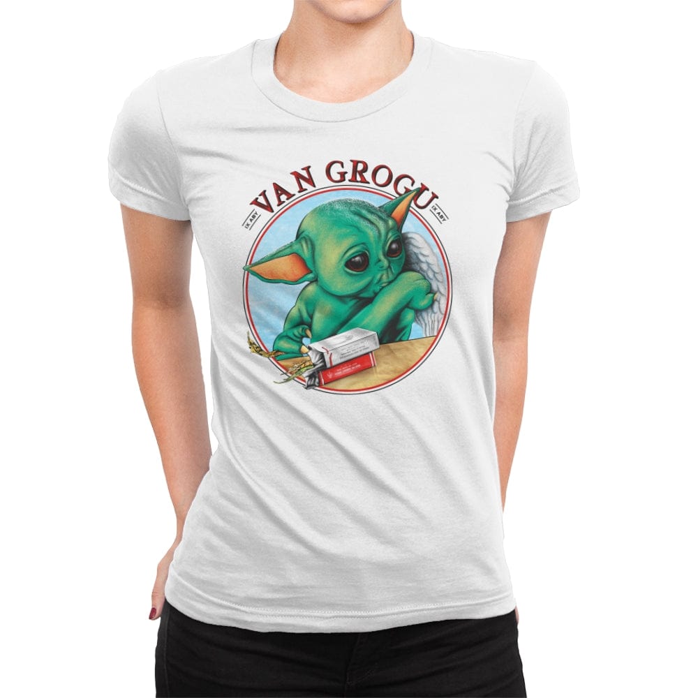 Van Grogu - Womens Premium T-Shirts RIPT Apparel Small / White