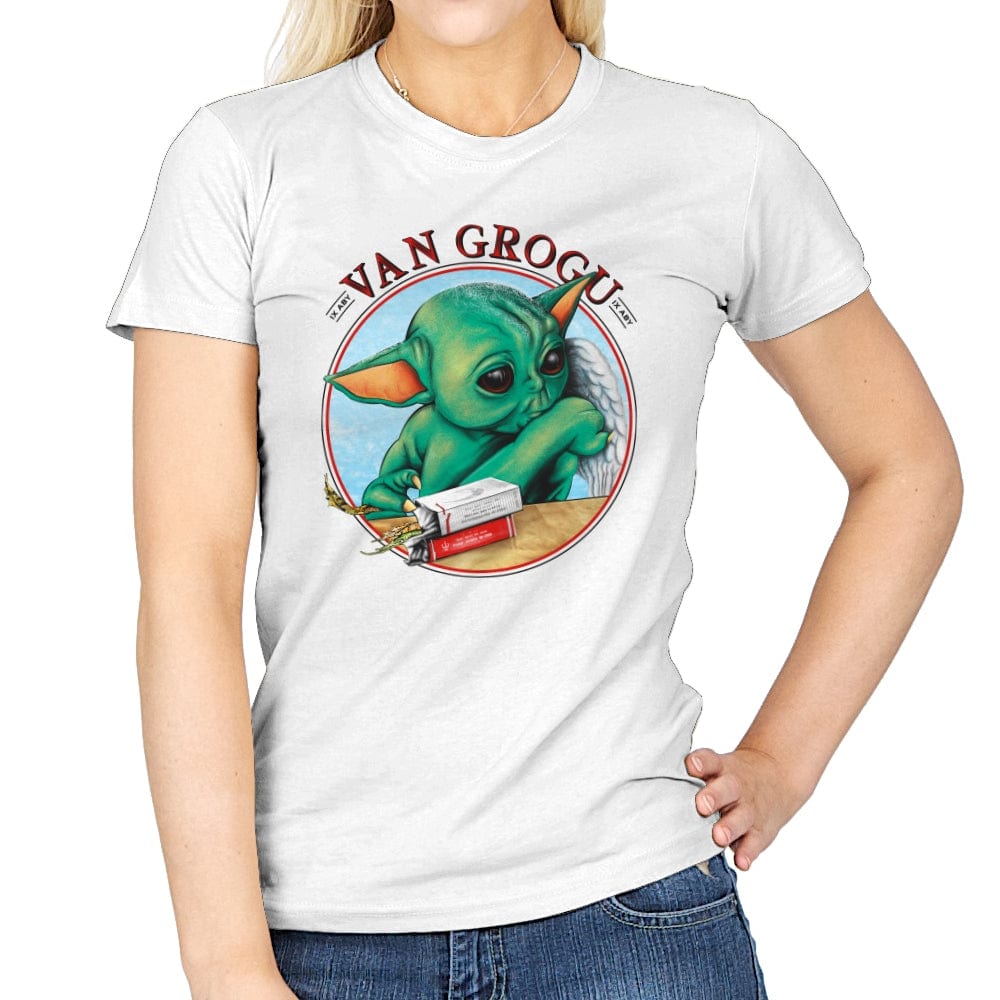 Van Grogu - Womens T-Shirts RIPT Apparel Small / White