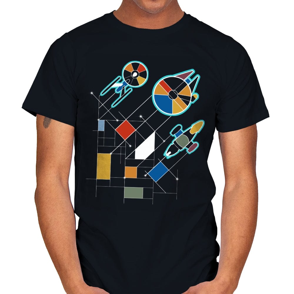 Vanguard Spaceships - Mens T-Shirts RIPT Apparel Small / Black