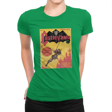 Vania Issue 1 - Womens Premium T-Shirts RIPT Apparel Small / Kelly Green