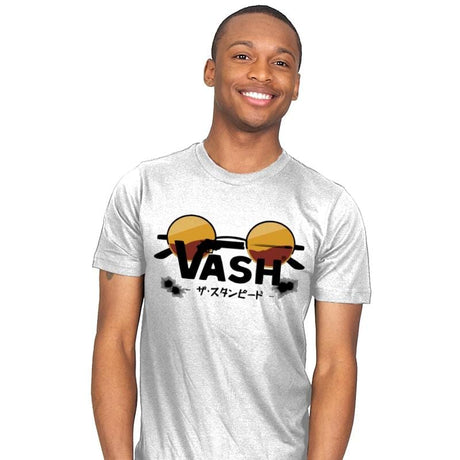 Vash The Stampede - Mens T-Shirts RIPT Apparel Small / White