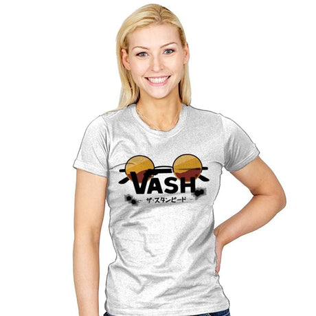 Vash The Stampede - Womens T-Shirts RIPT Apparel Small / White
