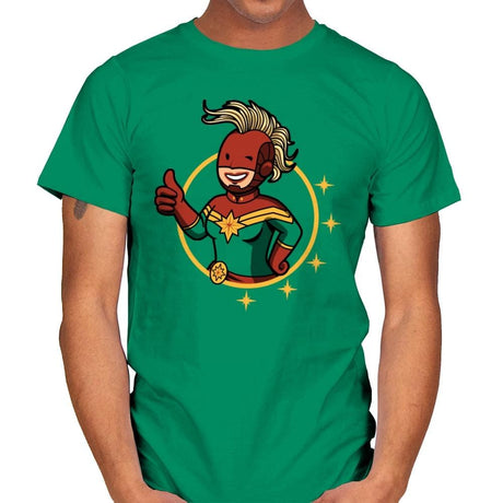 Vault Captain - Mens T-Shirts RIPT Apparel Small / Kelly Green