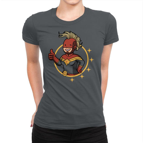 Vault Captain - Womens Premium T-Shirts RIPT Apparel Small / Heavy Metal