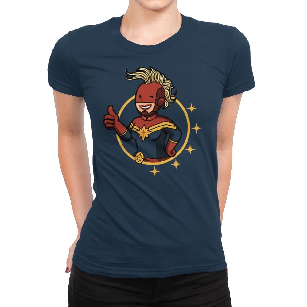 Vault Captain - Womens Premium T-Shirts RIPT Apparel Small / Midnight Navy