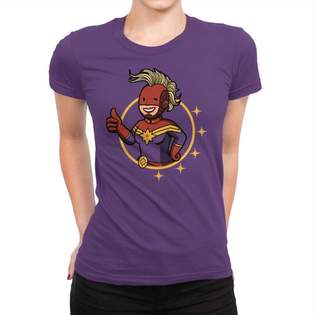 Vault Captain - Womens Premium T-Shirts RIPT Apparel Small / Purple Rush