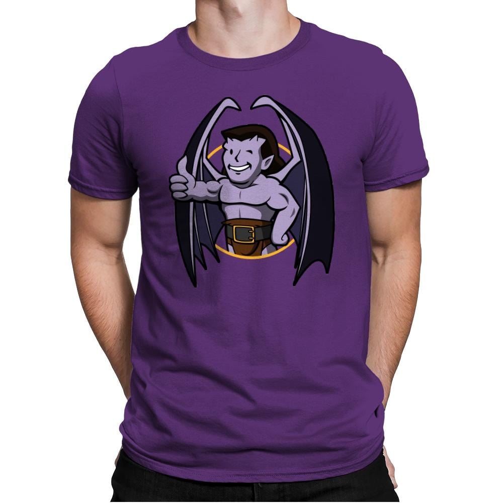 Vault Gargoyle - Mens Premium T-Shirts RIPT Apparel Small / Purple