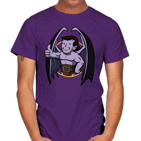 Vault Gargoyle - Mens T-Shirts RIPT Apparel Small / Purple