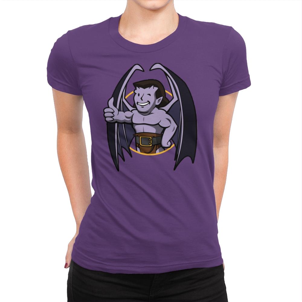 Vault Gargoyle - Womens Premium T-Shirts RIPT Apparel Small / Purple
