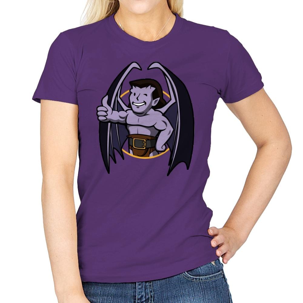 Vault Gargoyle - Womens T-Shirts RIPT Apparel Small / Purple
