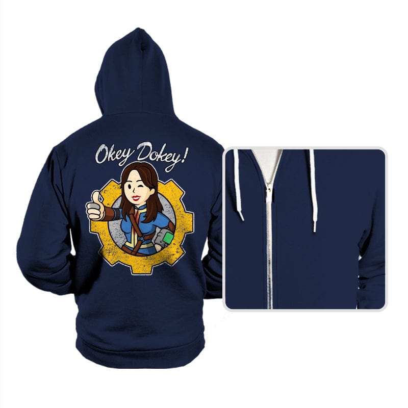 Vault Girl - Hoodies Hoodies RIPT Apparel Small / Navy