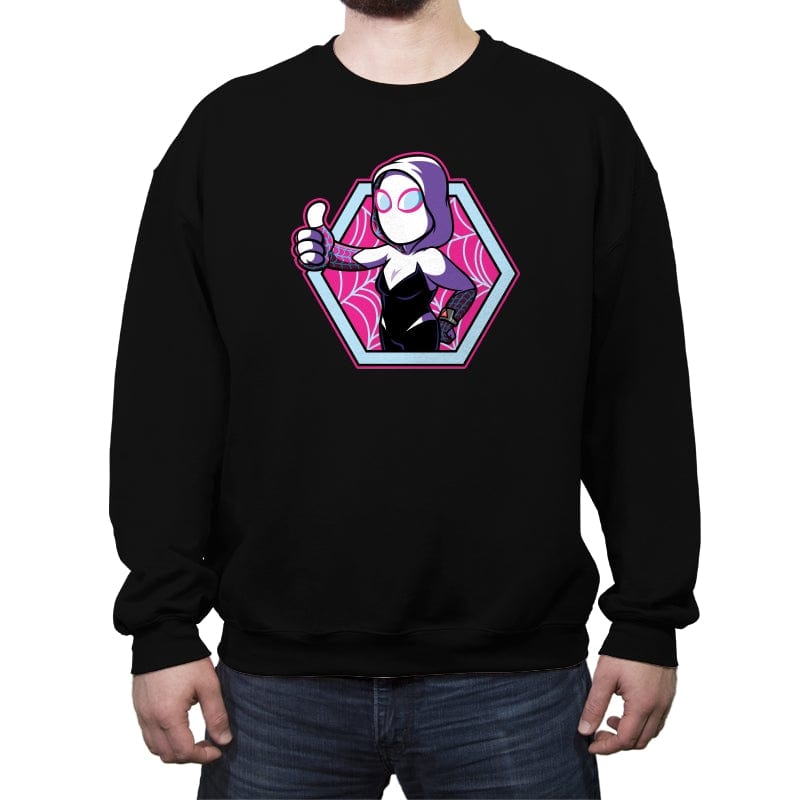 Vault Gwen - Crew Neck Sweatshirt Crew Neck Sweatshirt RIPT Apparel Small / Black