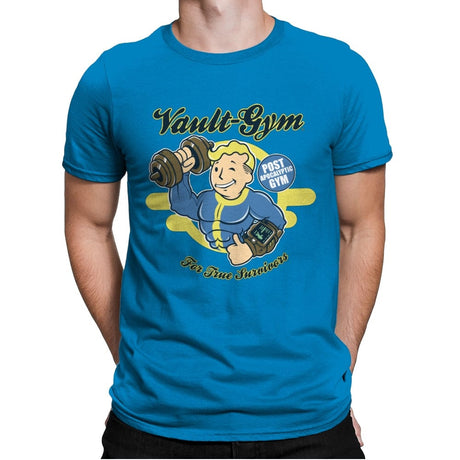 Vault Gym - Mens Premium T-Shirts RIPT Apparel Small / Turqouise