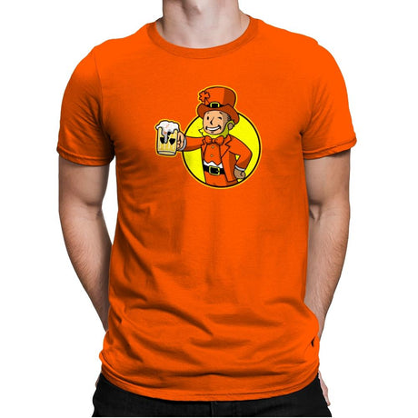 Vault Leprechaun Exclusive - Mens Premium T-Shirts RIPT Apparel Small / Classic Orange
