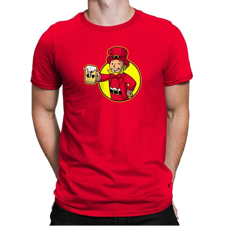 Vault Leprechaun Exclusive - Mens Premium T-Shirts RIPT Apparel Small / Red