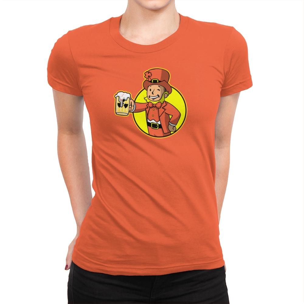 Vault Leprechaun Exclusive - Womens Premium T-Shirts RIPT Apparel Small / Classic Orange