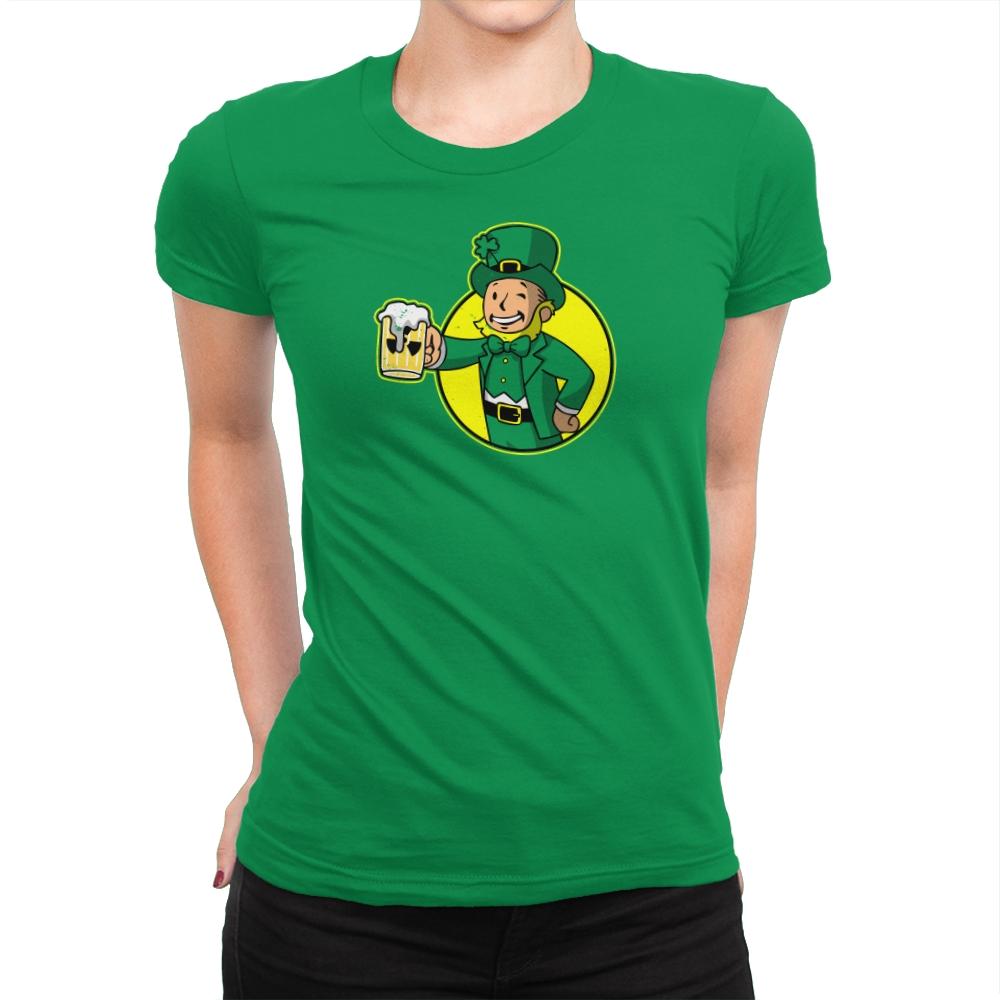Vault Leprechaun Exclusive - Womens Premium T-Shirts RIPT Apparel Small / Kelly Green