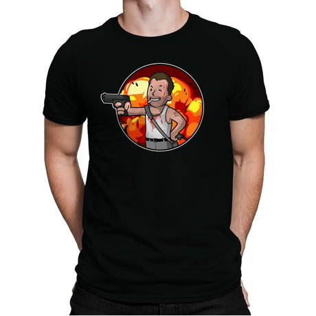 Vault McClane - Mens Premium T-Shirts RIPT Apparel Small / Black