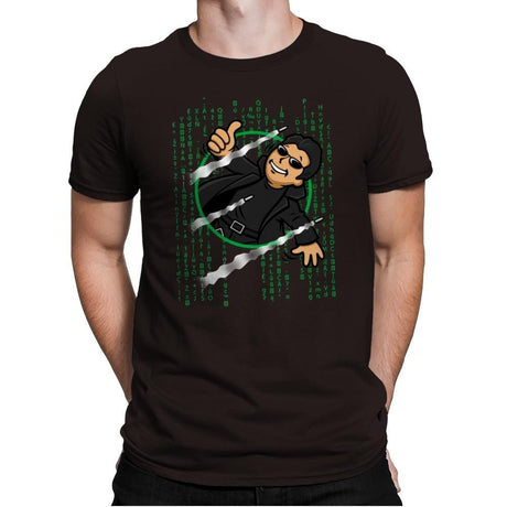 Vault Neo - Mens Premium T-Shirts RIPT Apparel Small / Dark Chocolate