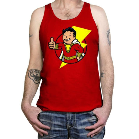 Vault Shazam - Tanktop Tanktop RIPT Apparel X-Small / Red