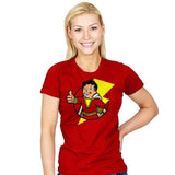Vault Shazam - Womens T-Shirts RIPT Apparel Small / Red
