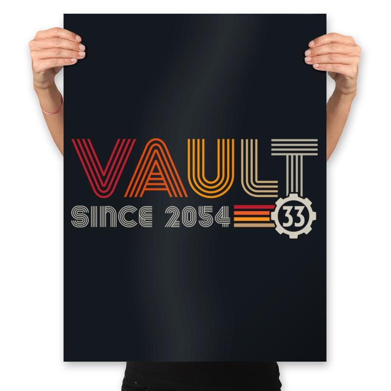 Vault Since 2054 - Prints Posters RIPT Apparel 18x24 / Black
