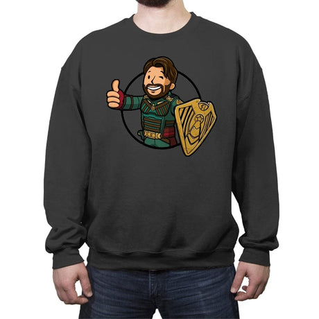 Vault Soldier Boy - Crew Neck Sweatshirt Crew Neck Sweatshirt RIPT Apparel Small / Charcoal