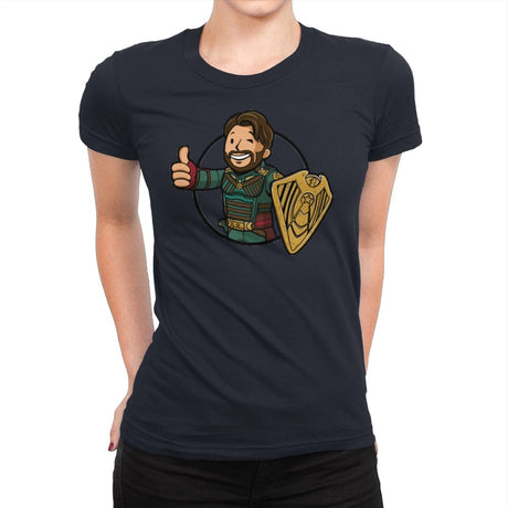 Vault Soldier Boy - Womens Premium T-Shirts RIPT Apparel Small / Midnight Navy