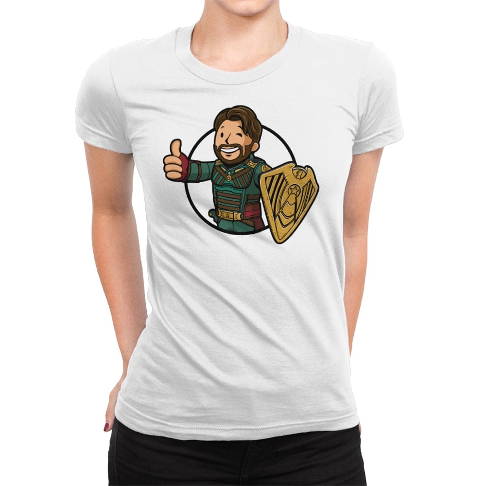 Vault Soldier Boy - Womens Premium T-Shirts RIPT Apparel Small / White
