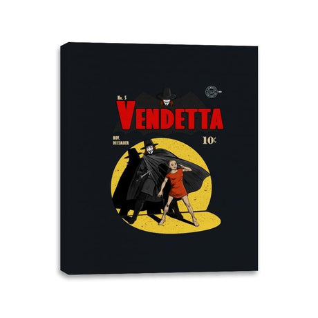 Vendetta N5 - Canvas Wraps Canvas Wraps RIPT Apparel 11x14 / Black
