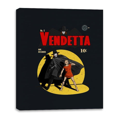 Vendetta N5 - Canvas Wraps Canvas Wraps RIPT Apparel 16x20 / Black
