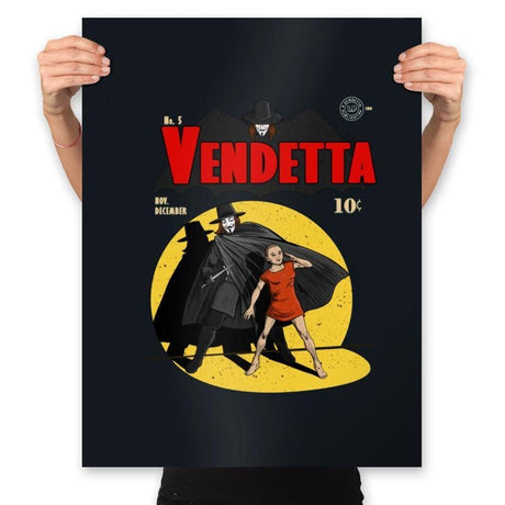 Vendetta N5 - Prints Posters RIPT Apparel 18x24 / Black