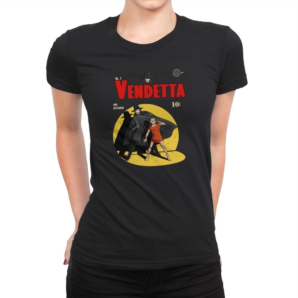 Vendetta N5 - Womens Premium T-Shirts RIPT Apparel Small / Black