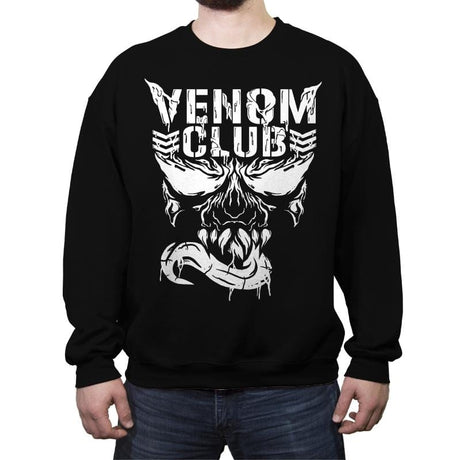 Venom Club - Best Seller - Crew Neck Sweatshirt Crew Neck Sweatshirt RIPT Apparel Small / Black