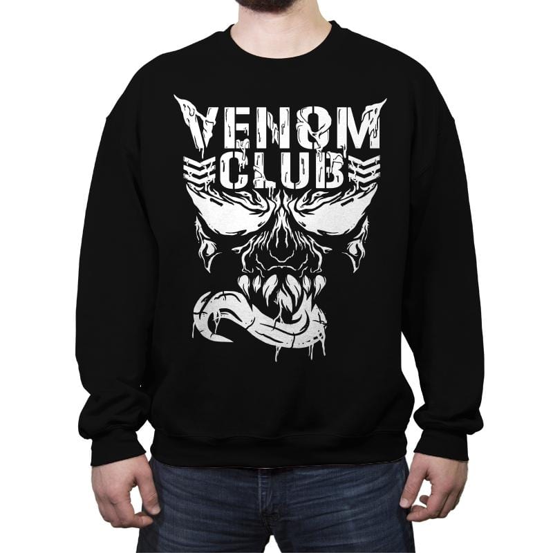Venom Club - Best Seller - Crew Neck Sweatshirt Crew Neck Sweatshirt RIPT Apparel Small / Black