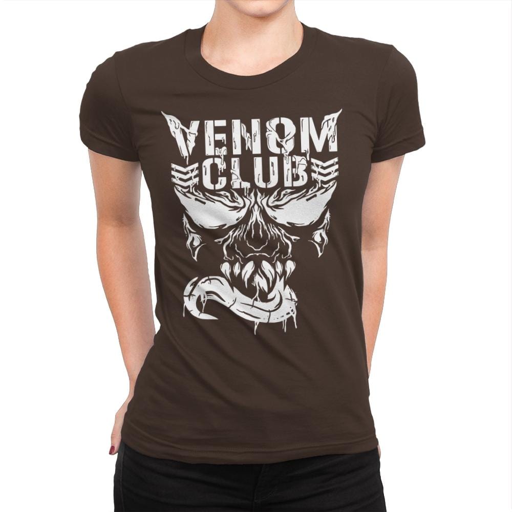 Venom Club - Best Seller - Womens Premium T-Shirts RIPT Apparel Small / Dark Chocolate