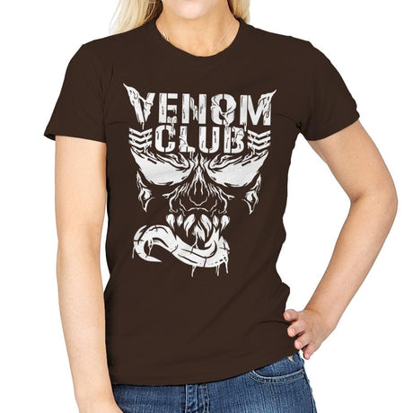 Venom Club - Best Seller - Womens T-Shirts RIPT Apparel Small / Dark Chocolate