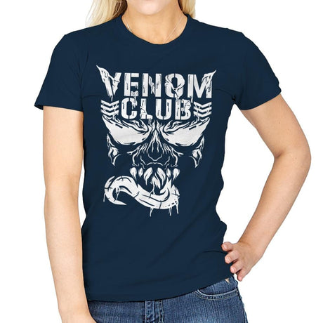 Venom Club - Best Seller - Womens T-Shirts RIPT Apparel Small / Navy