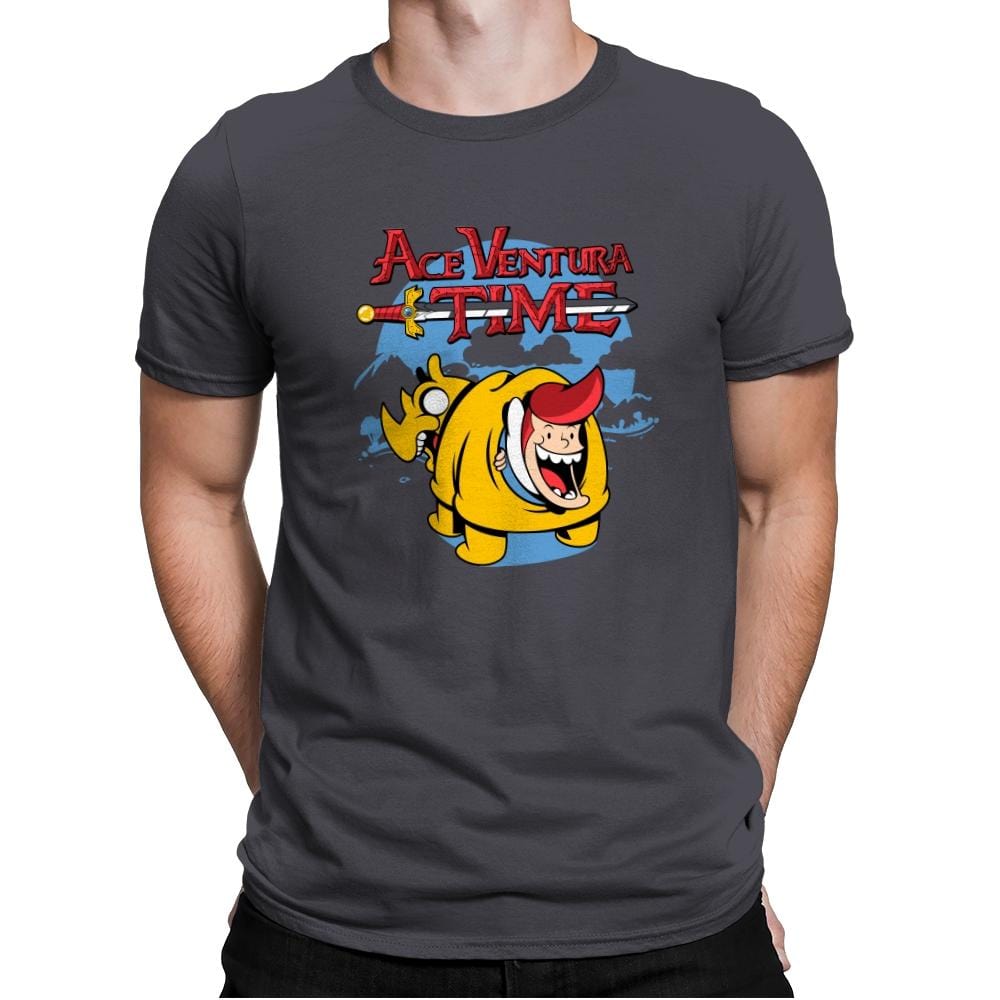 Venturatime - Mens Premium T-Shirts RIPT Apparel Small / Heavy Metal