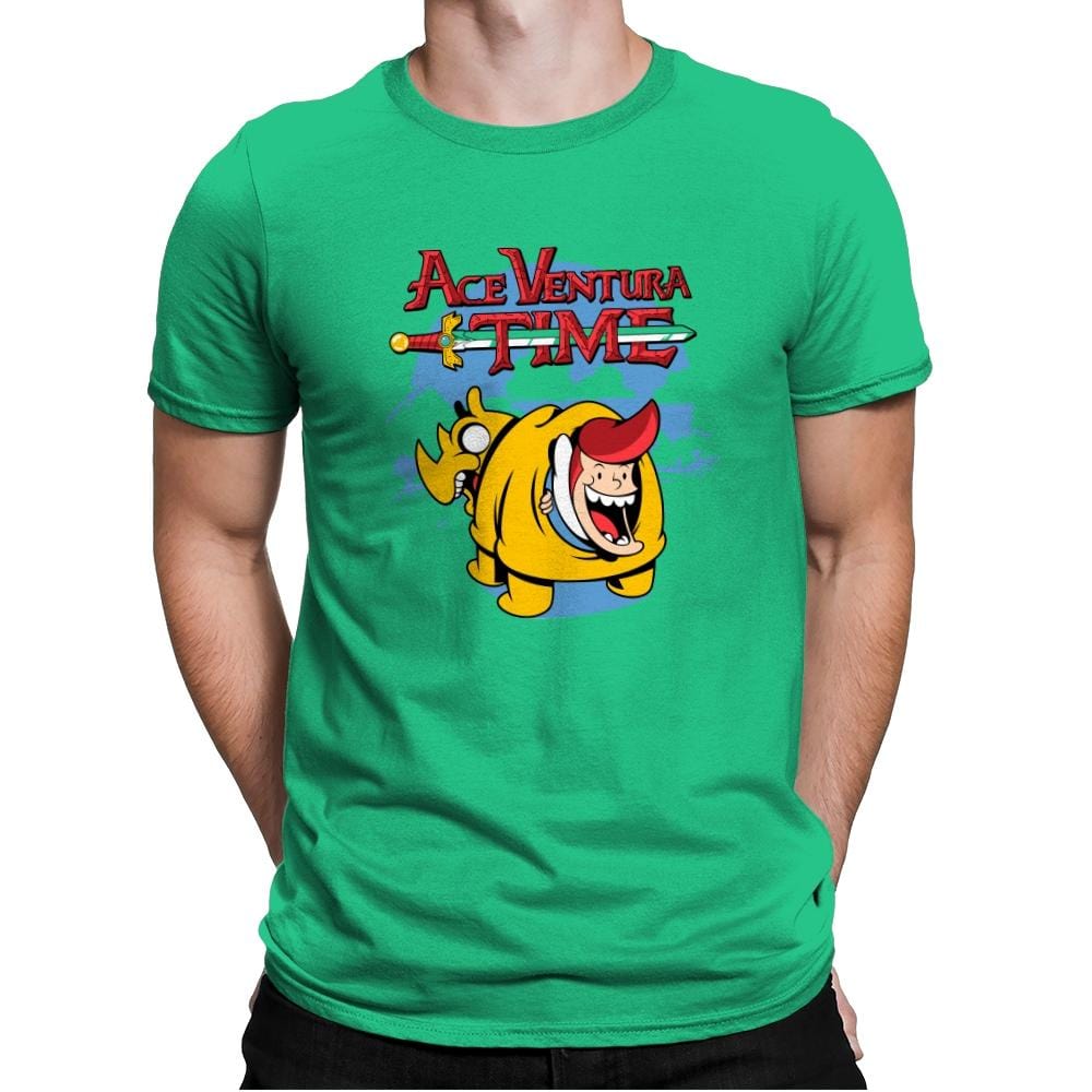 Venturatime - Mens Premium T-Shirts RIPT Apparel Small / Kelly Green