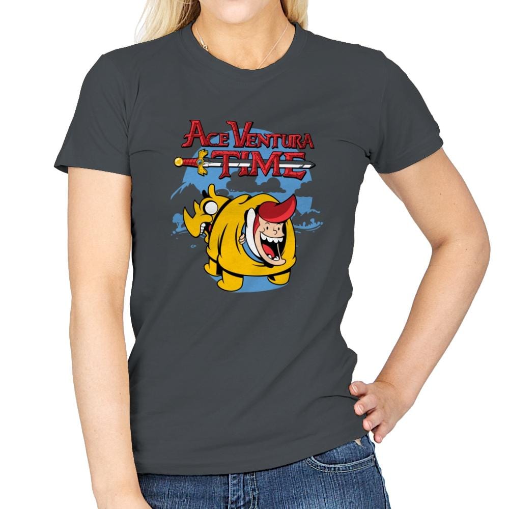 Venturatime - Womens T-Shirts RIPT Apparel Small / Charcoal
