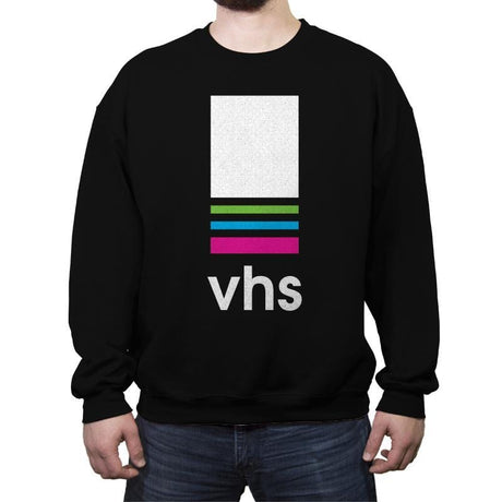 VHS Tape - Crew Neck Sweatshirt Crew Neck Sweatshirt RIPT Apparel