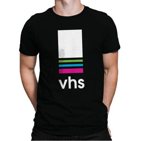 VHS Tape - Mens Premium T-Shirts RIPT Apparel Small / Black